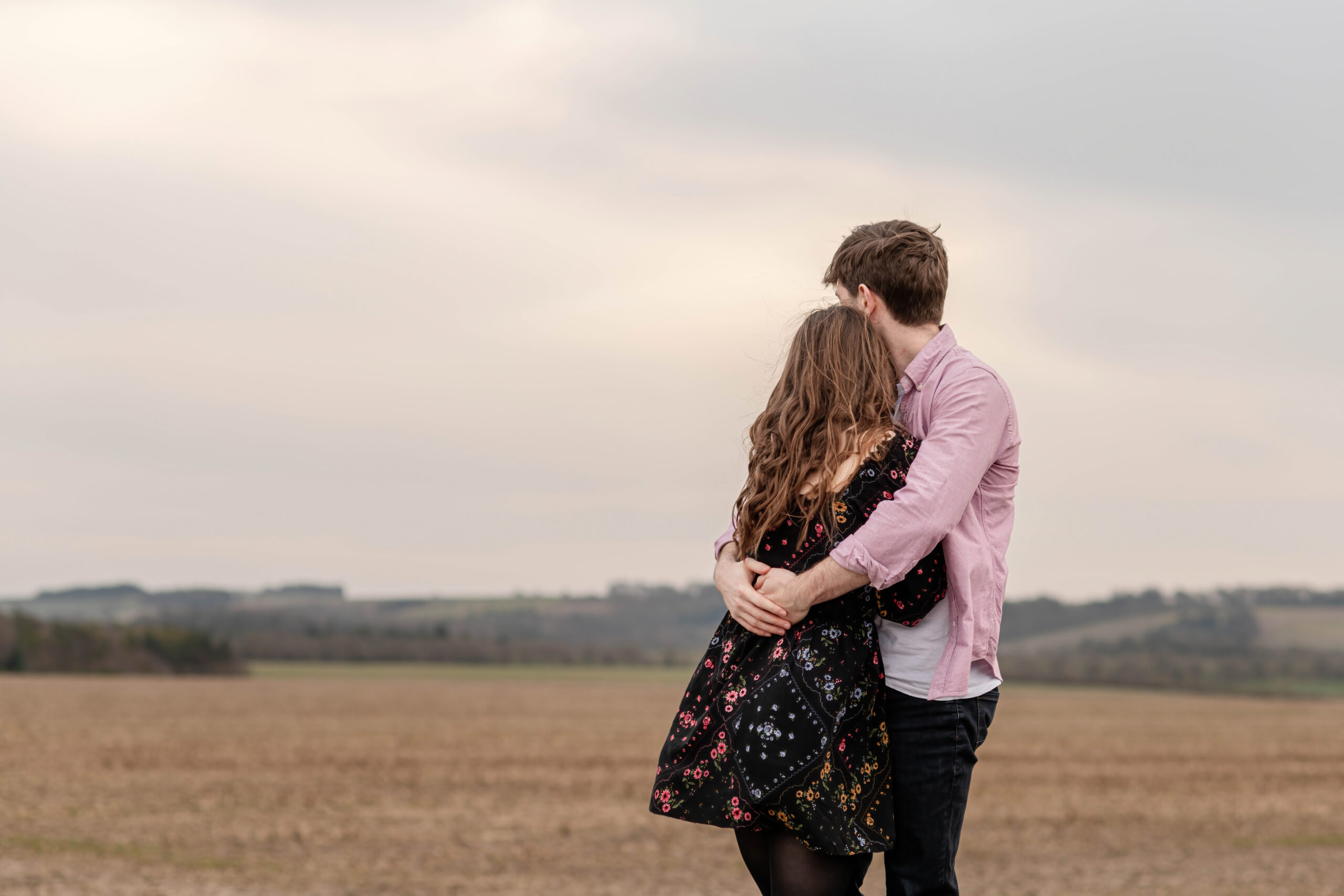 Romantic couples photography session at sunset