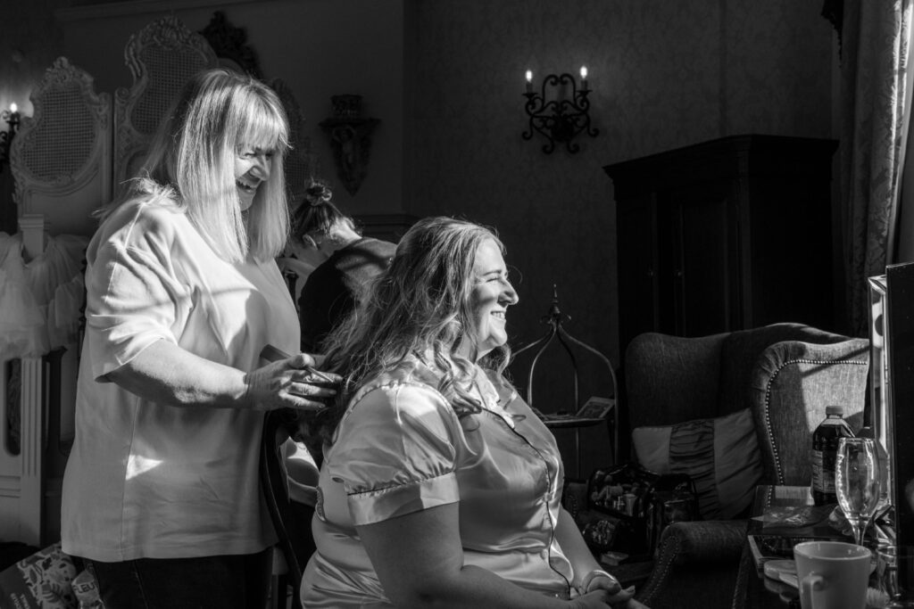 Joyful wedding day photography in Warwickshire