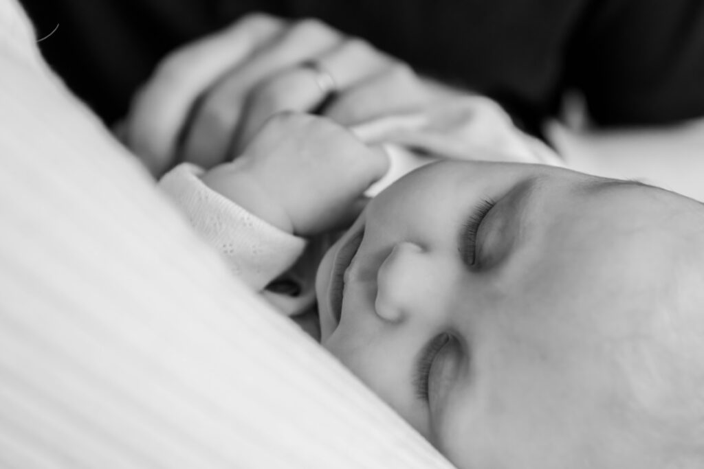 Newborn baby photography at home