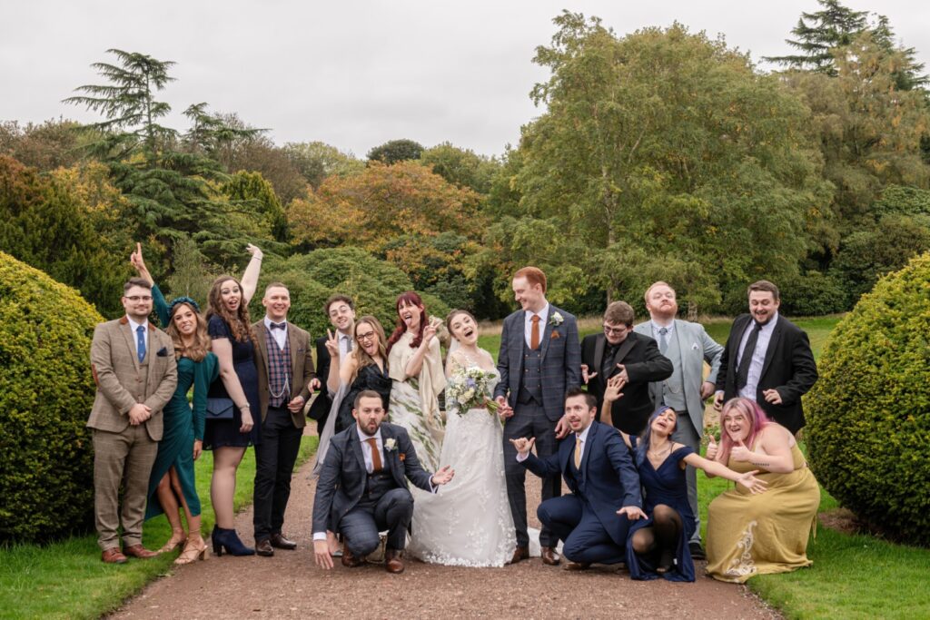 Candid wedding moment captured in the Midlands